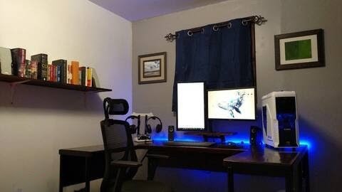 Custom oak desk