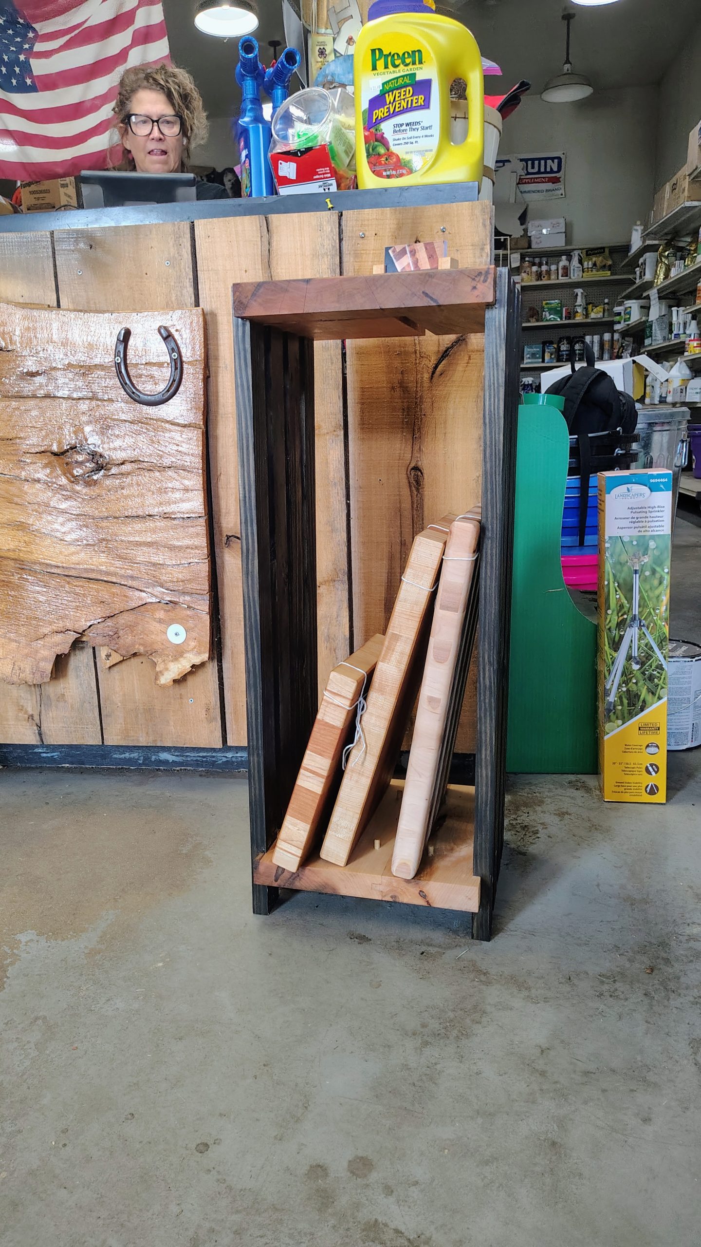 Display Stand side shot